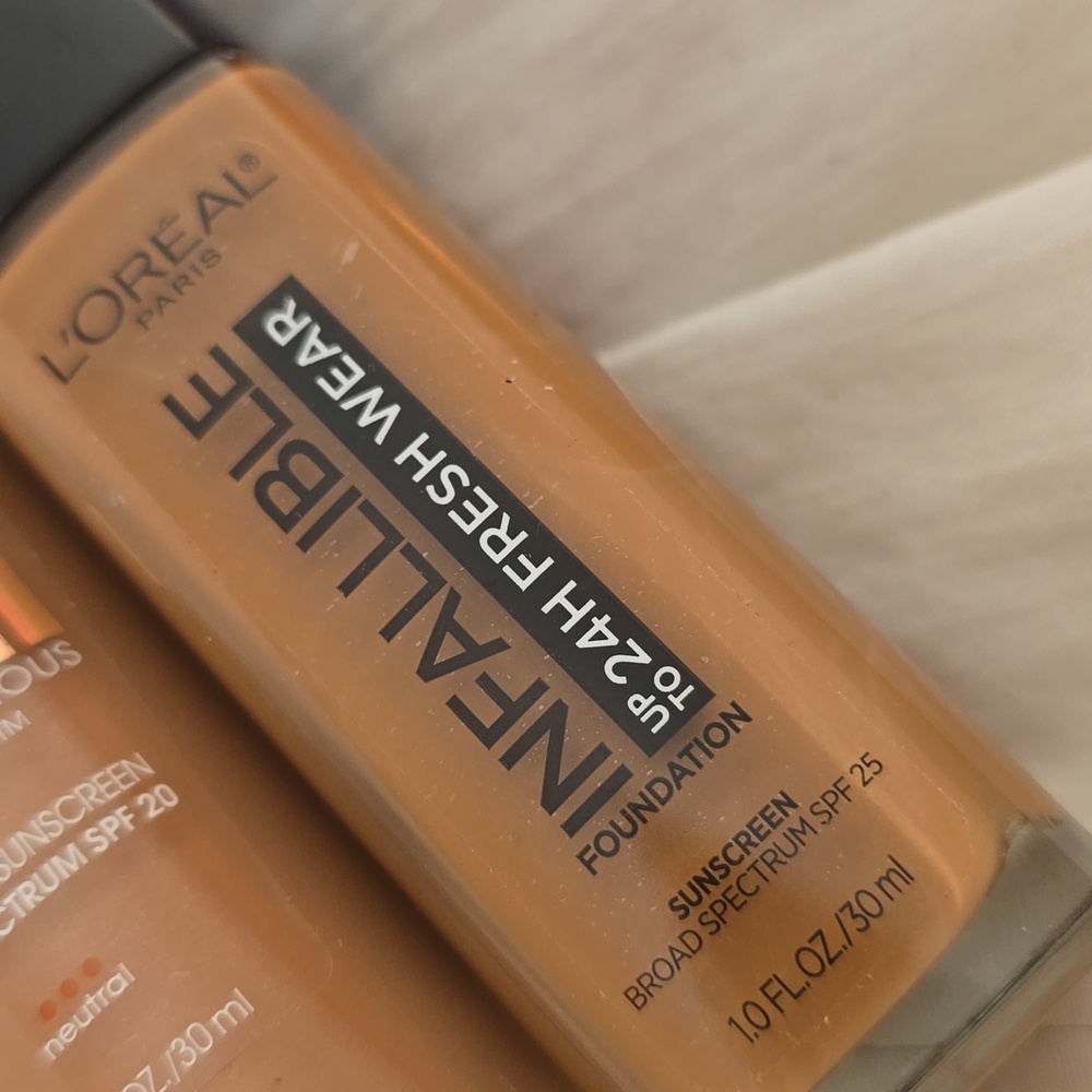 LOREAL Lot 2 True BeigeDark Shades Foundation True Match Lumi + Infallible 24 Hr - Picture 2 of 8